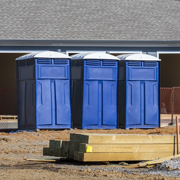 what is the expected delivery and pickup timeframe for the porta potties in Upper Saucon Pennsylvania